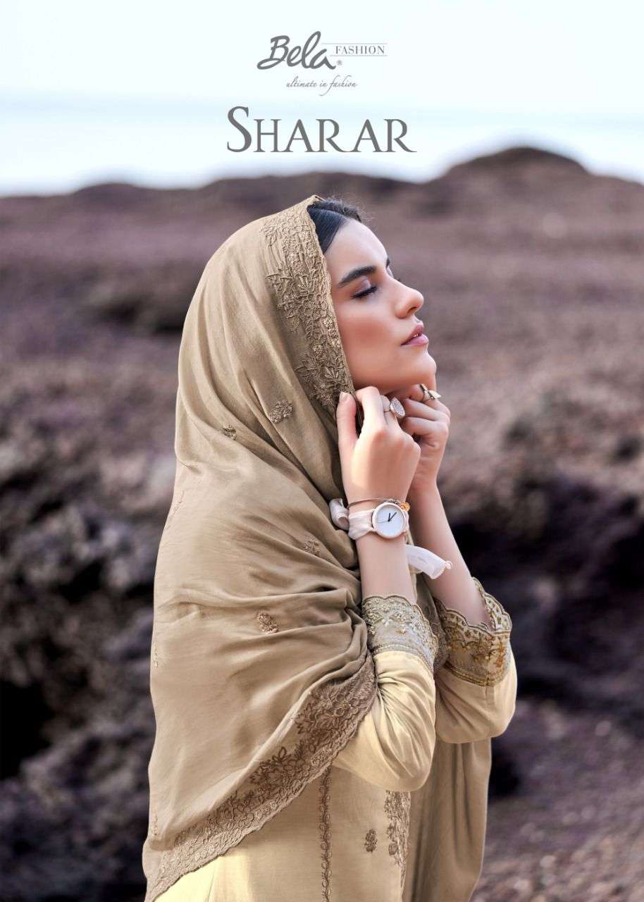 bela fashion sharar viscose muslin exclusive fancy suits