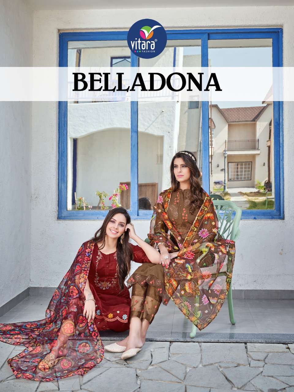 belladona by vitara silk readymade 3 piece salwar kameez