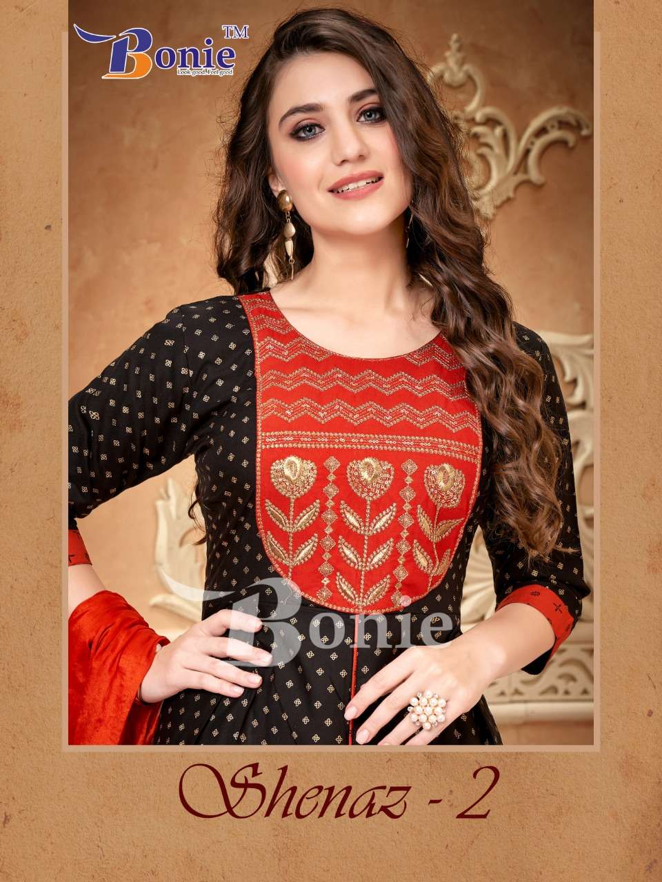 BONIE SHENAZ V.2 RAYON READYMADE SUIT CATALOG WHOLESALER BEST RATE