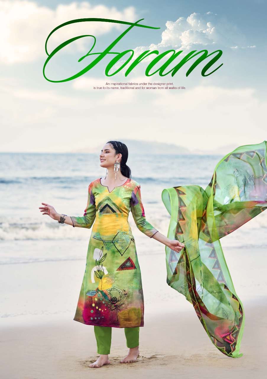 foram by sargam pure jam digital printed handwork salwar kameez