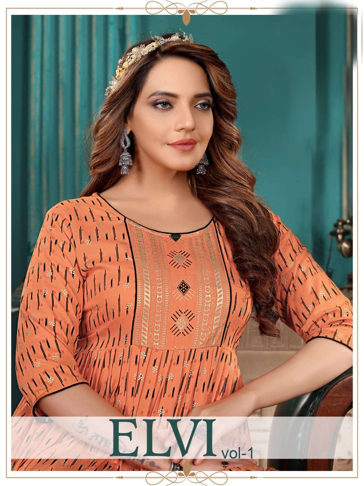 GOLDEN ELVI V.1 RAYON PRINT KURTI CATALOG WHOLESLAER BEST RATE