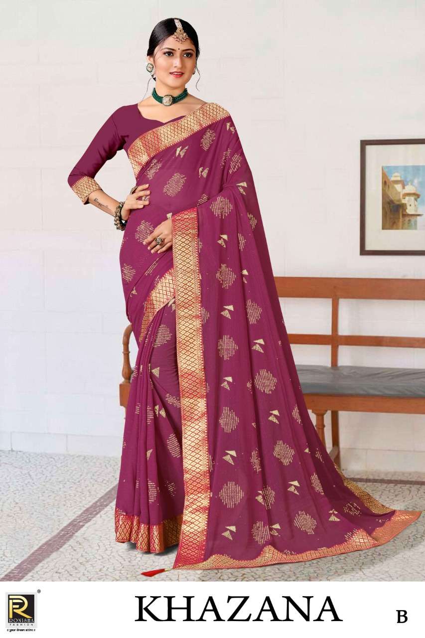 Khazana by ranjna saree bollywood style saree party wear collction 