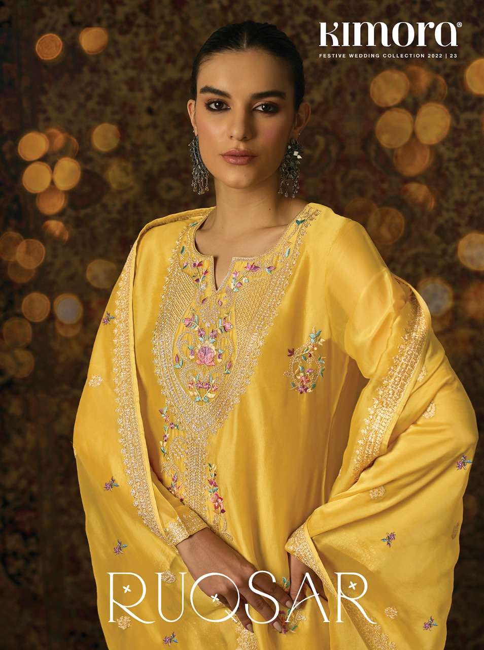 kimora ruqsar pure organza new design ladies salwar kameez 