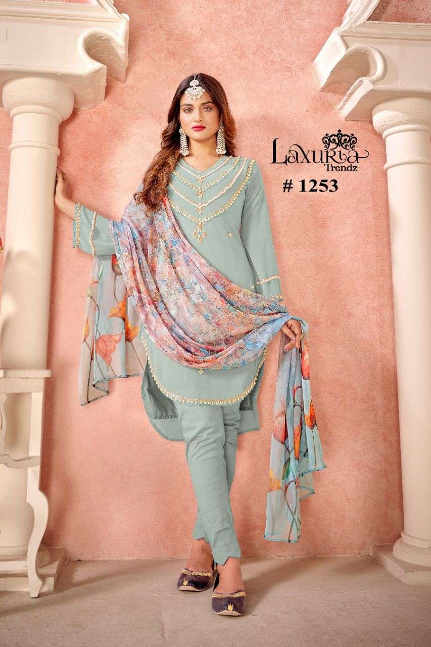 laxuria 1253 georgette pakistani readymade salwar kameez