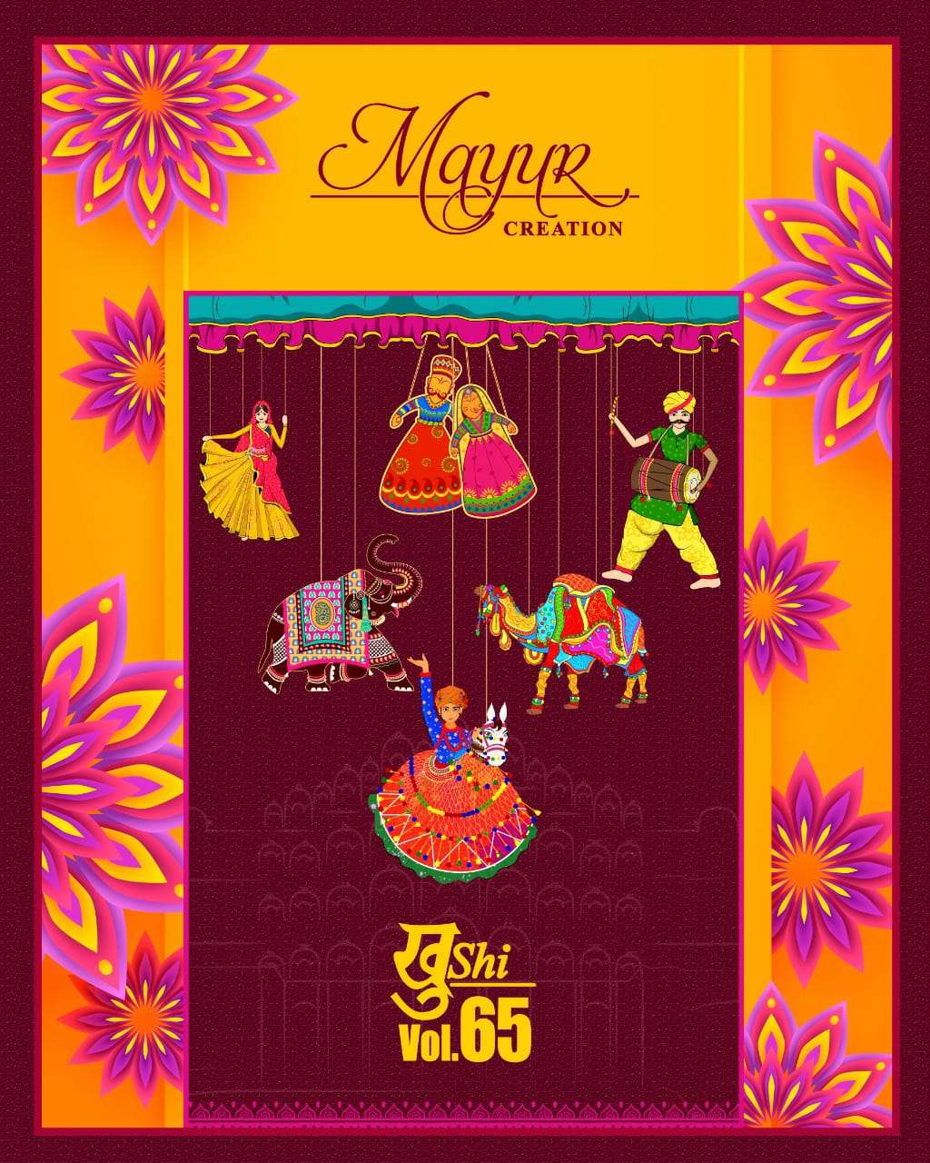 mayur khushi vol 65 cotton unstitched dress materials design with rate 