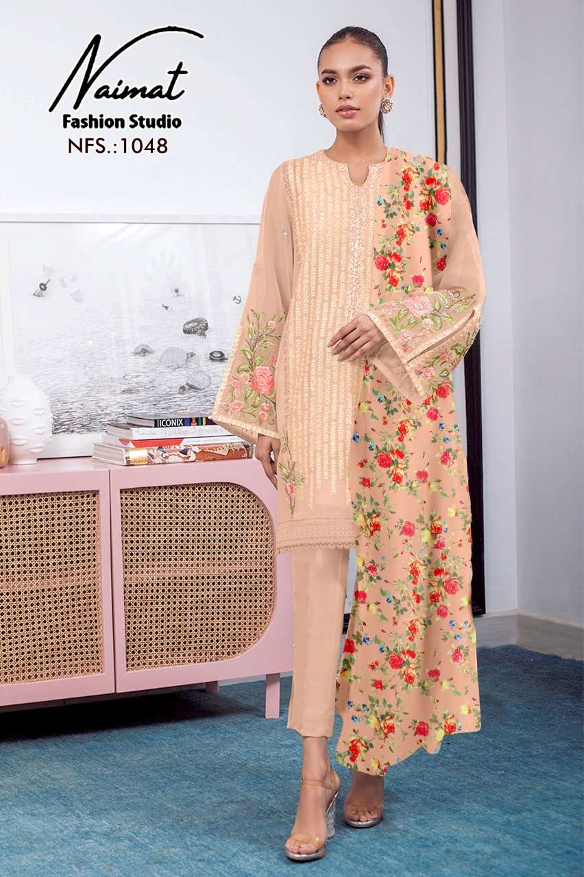 nfs 1048 by naimat fashion georgette work readymade pakistani dresses