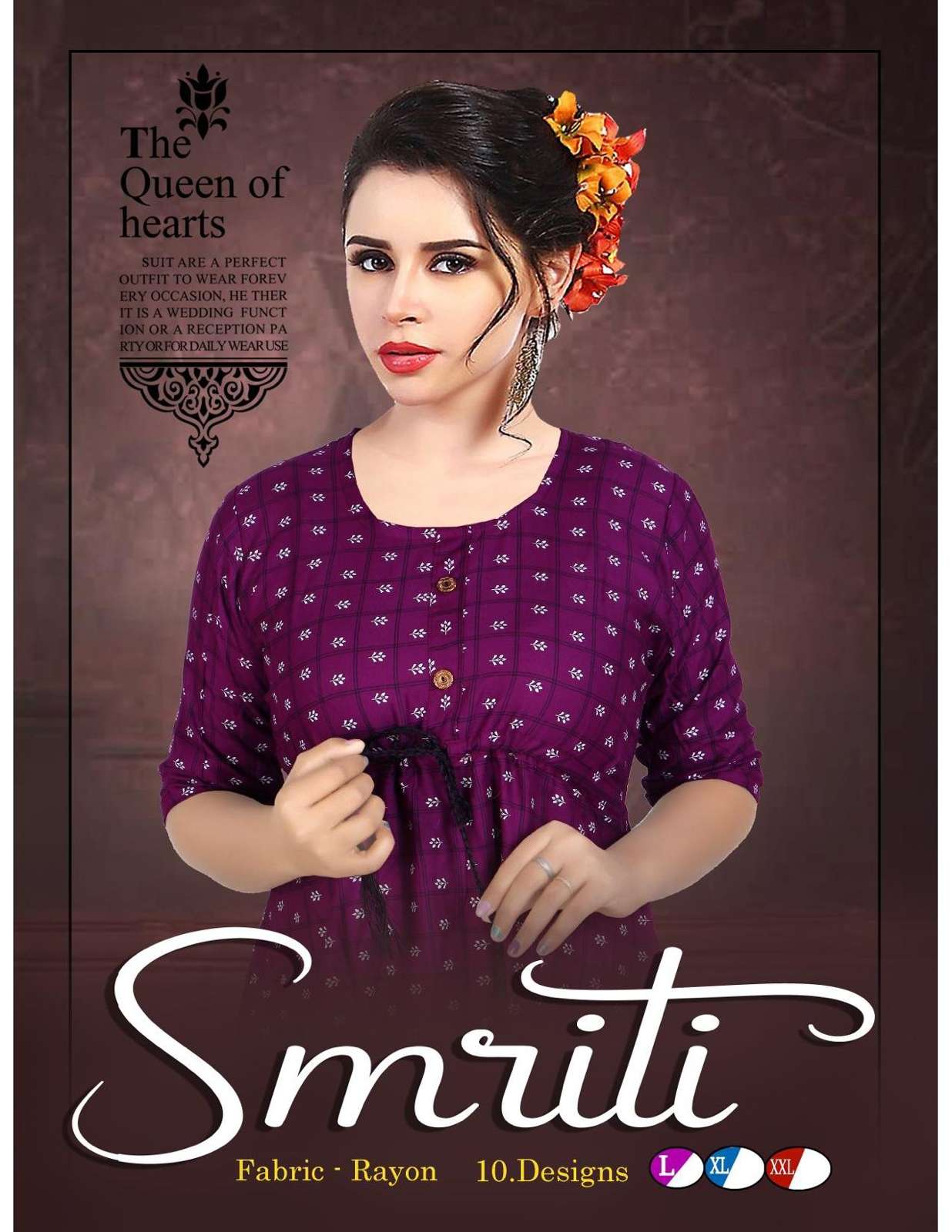 PLATINUM SMRITI REYON PRINT 58” KURTI CATALOG WHOLESALER BEST RATE