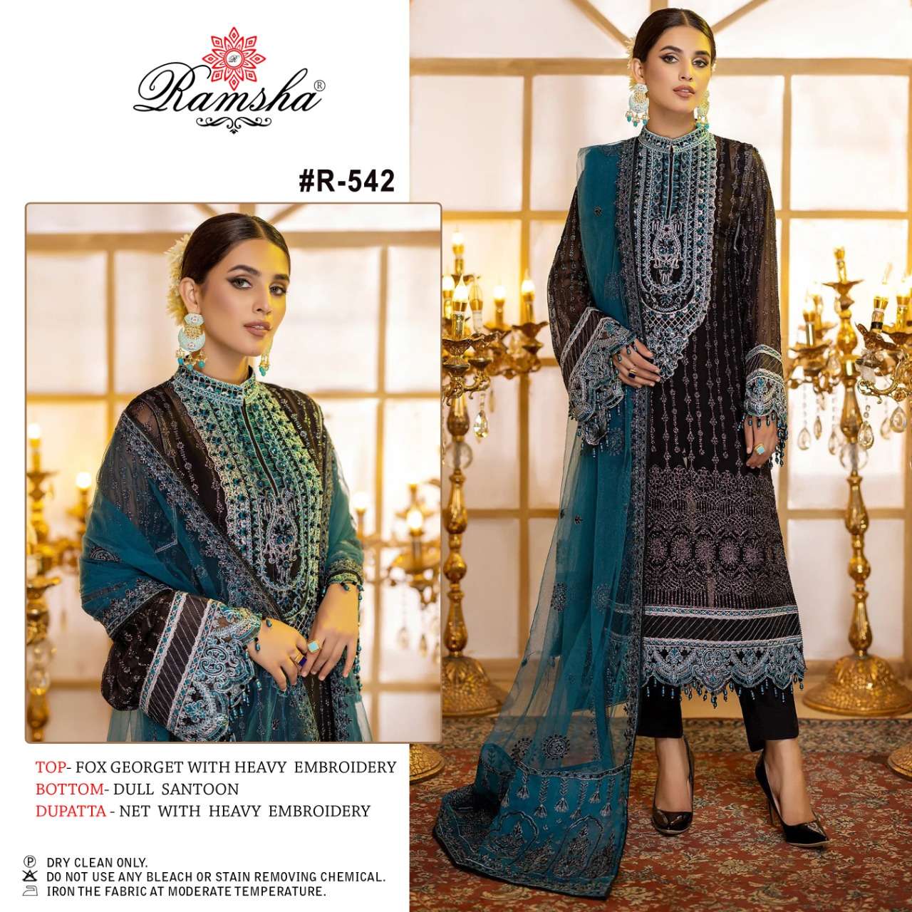 ramsha r 542 single design paksitani dress dukan 