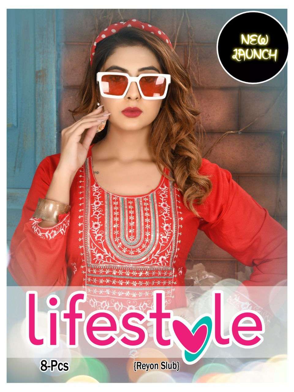 TRENDY LIFESTYLE 2 RAYON SLUB WITH WORK KURTI CATALOG WHLESALER BEST RATE