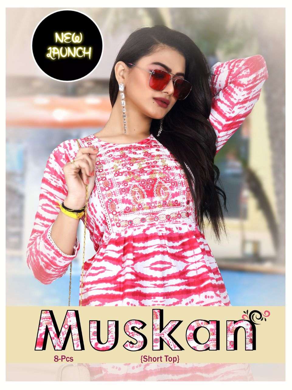 TRENDY MUSKAN RAYON SHORT TOP CATALOG WHOLESALER BEST RATE