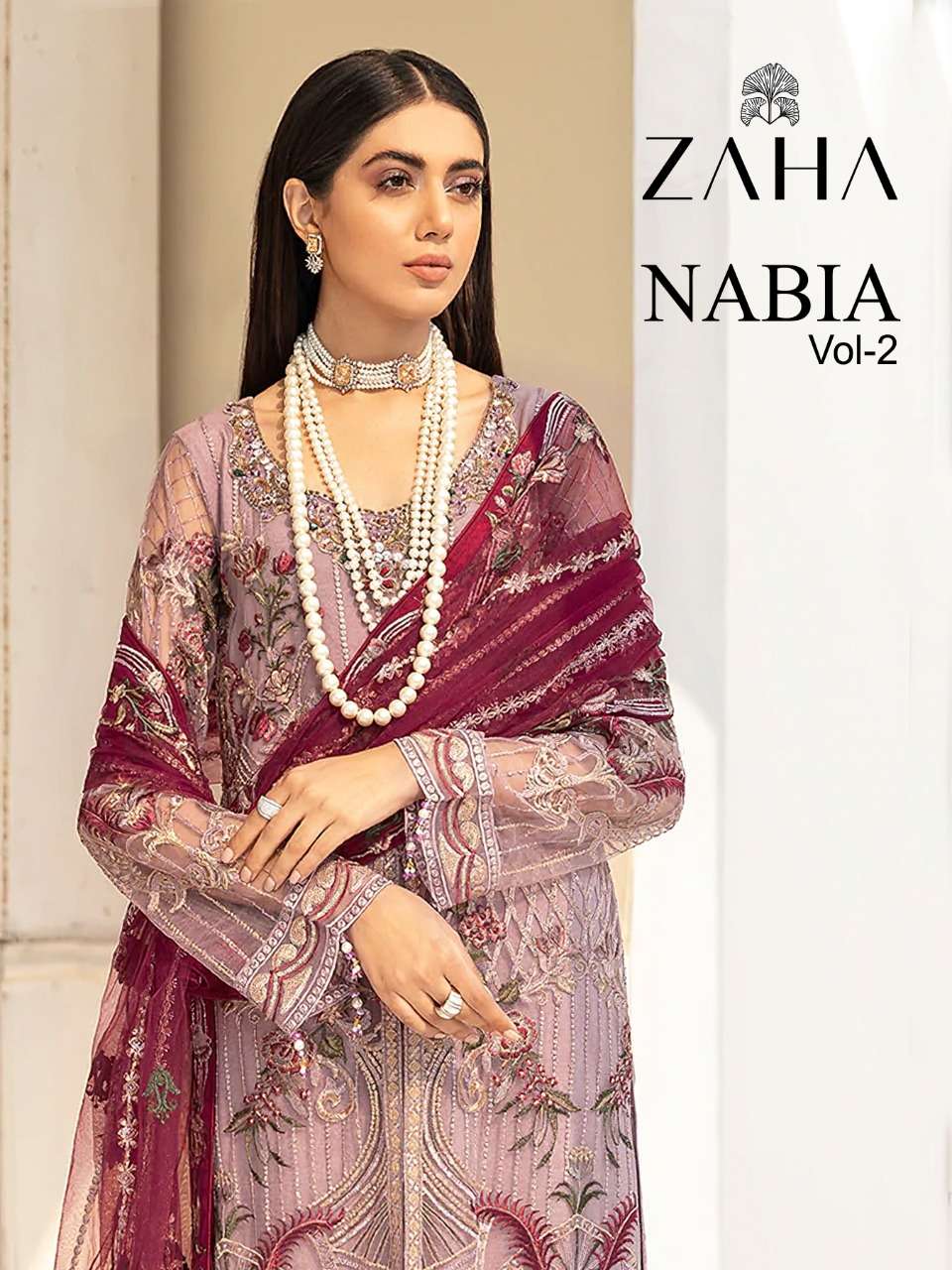 zaha nabia vol 2 georgette embroidery pakistani dresses