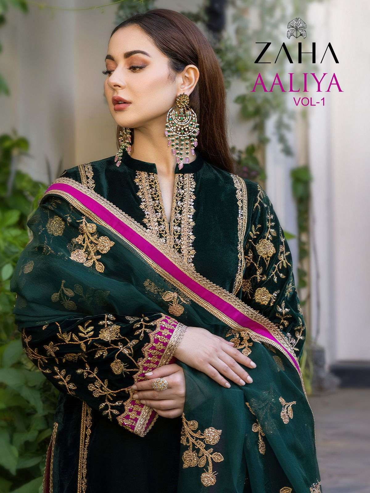 aaliya vol 1 by zaha georgette pakistani dresses supplier