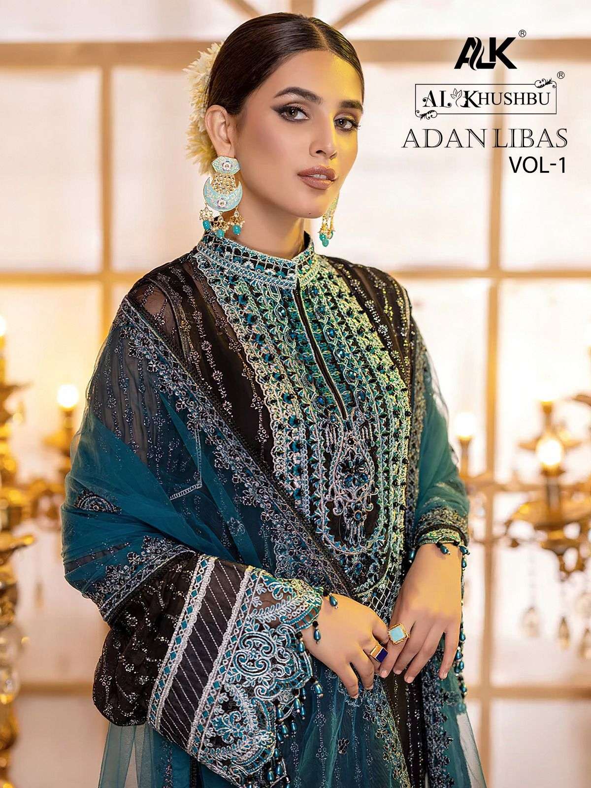 al khushbu adan libas vol 1 georgette embroidery pakistani dresses