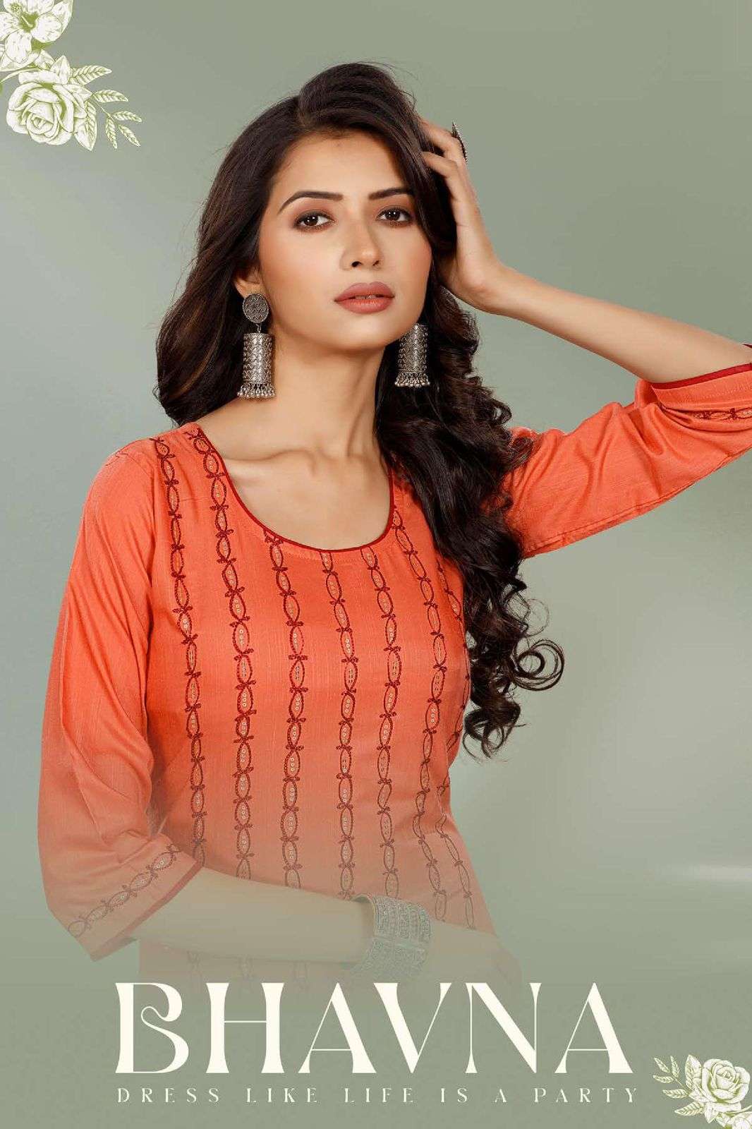 BEAUTY QUEEN BHAVNA HEAVY FANCY TESLA SLUB KURTI CATALOG WHOLESALER BEST RATE