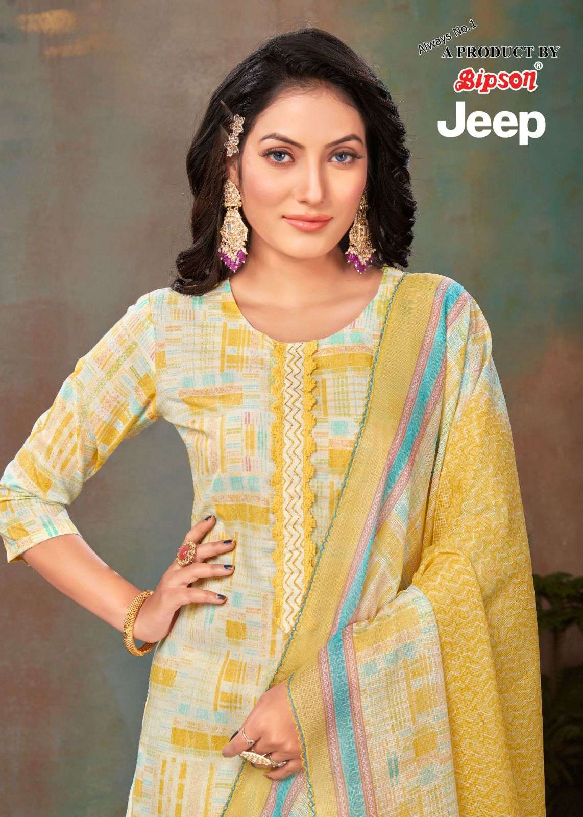 bipson jeep 2039-2040 cotton daily wear ladies dress materials