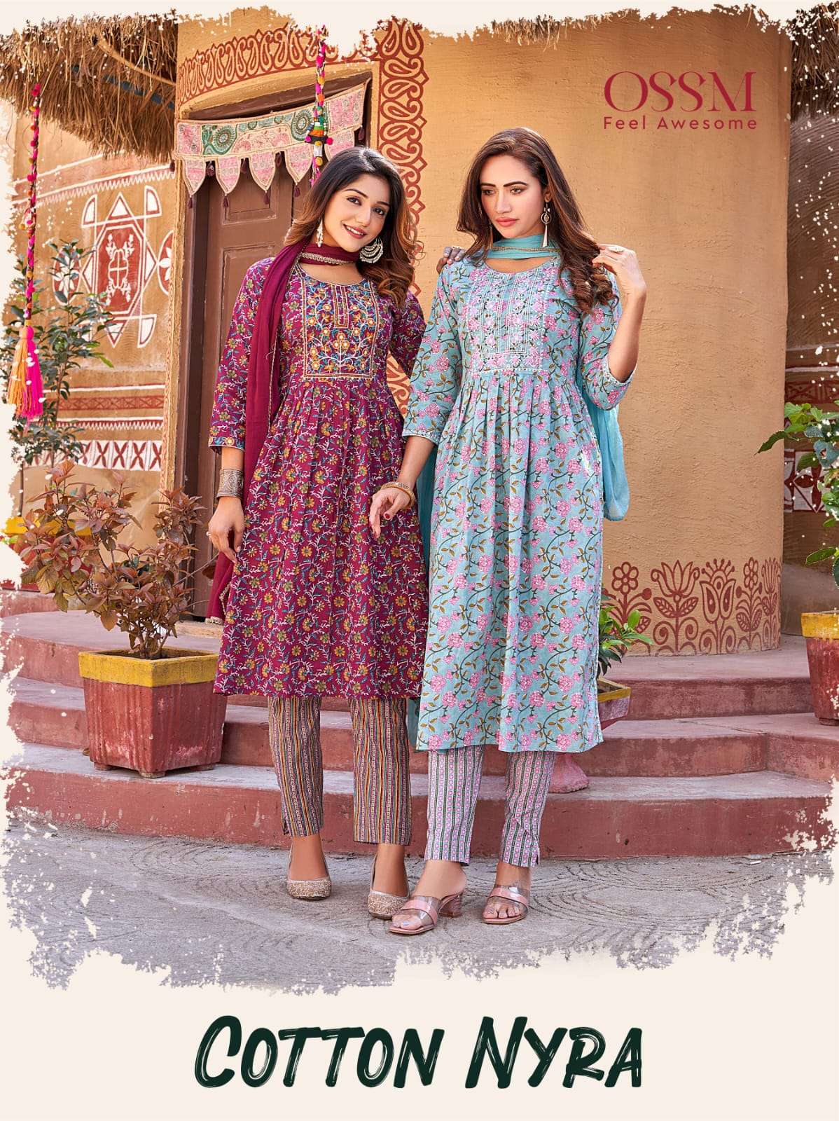 cotton nyra by ossm readymade cotton salwar kameez