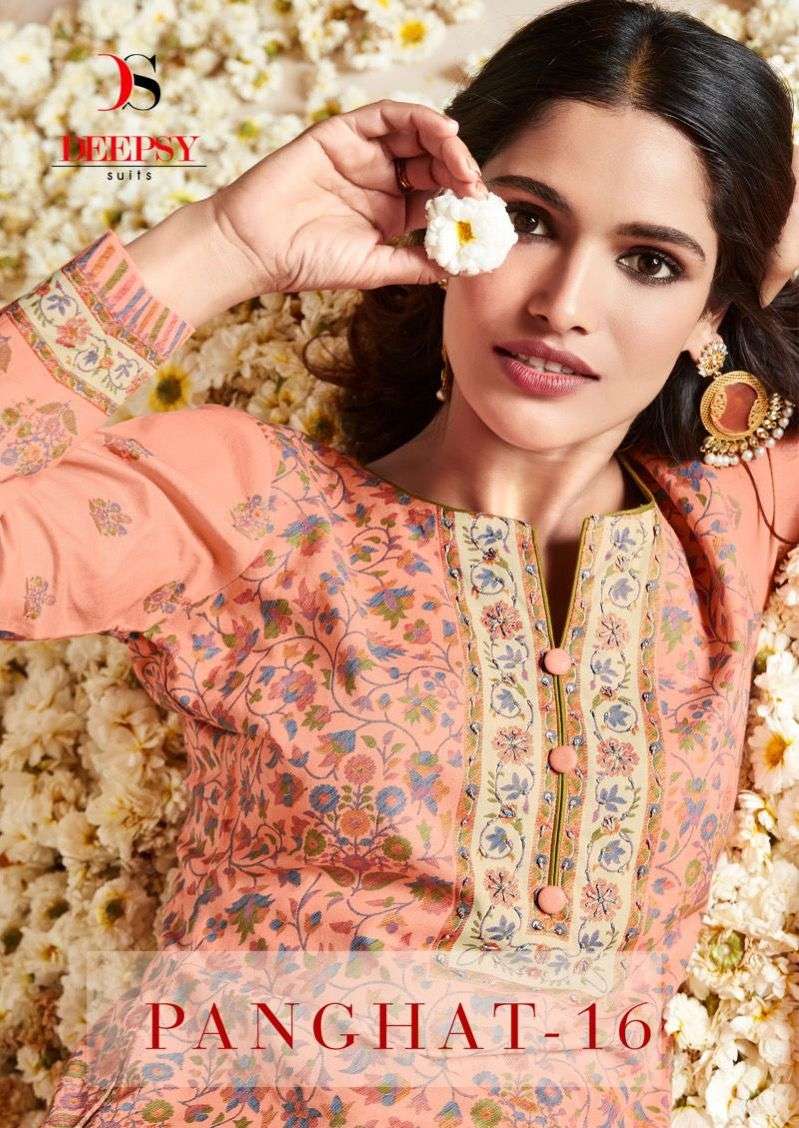 deepsy panghat vol 16 cotton work summer wear dress materials