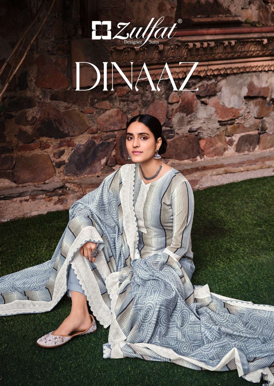 dinaaz by zulfat cotton printed dress materials