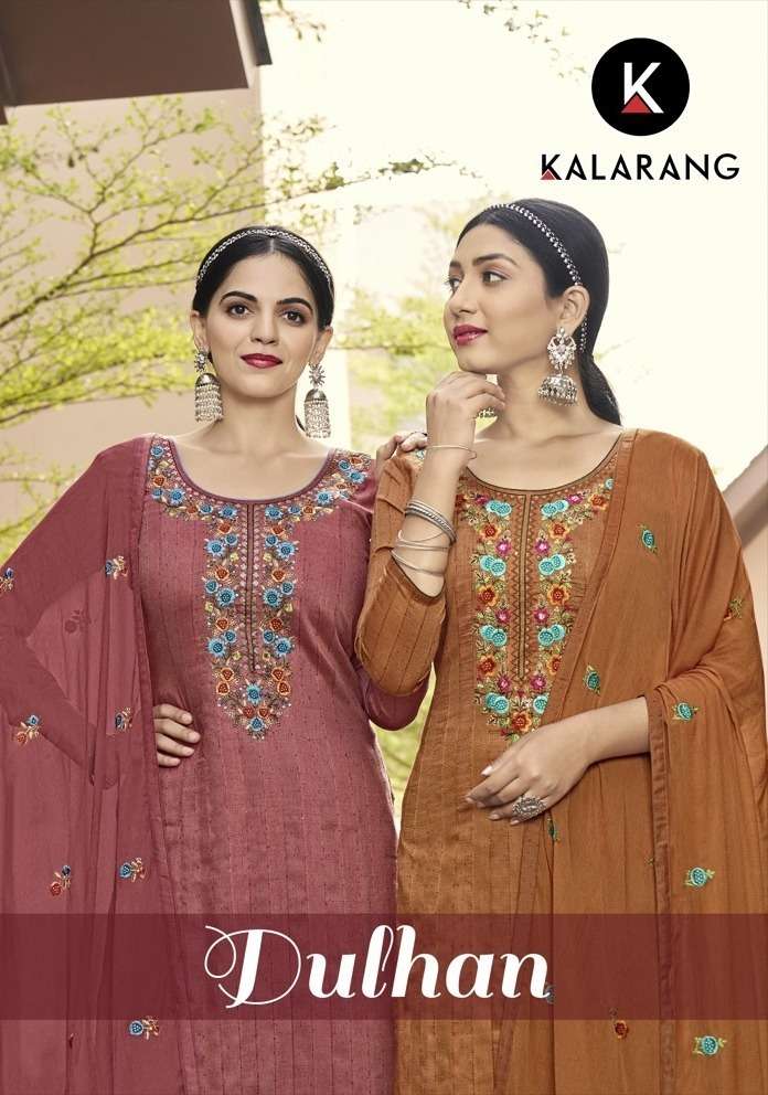 dulhan by kalarang silk with work fancy salwar kameez