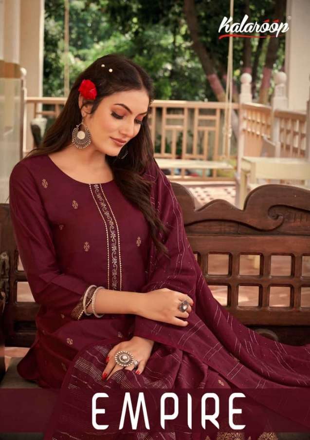 empire by kalaroop fully stitch casual 3 piece set collection