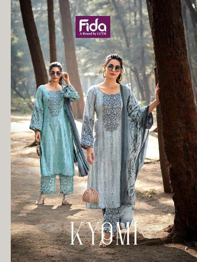 fida kyomi latest cotton printed salwar kameez collection