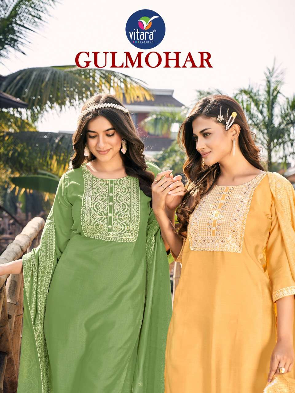 gulmohar by vitara silk readymade salwar kameez