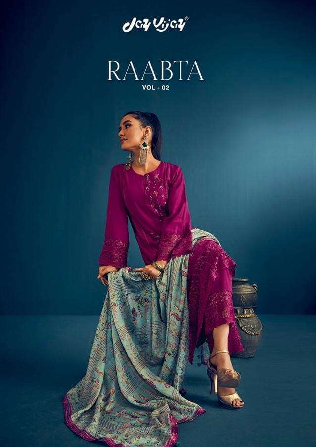 jay vijay raabta vol 2 silk branded ladies suits 