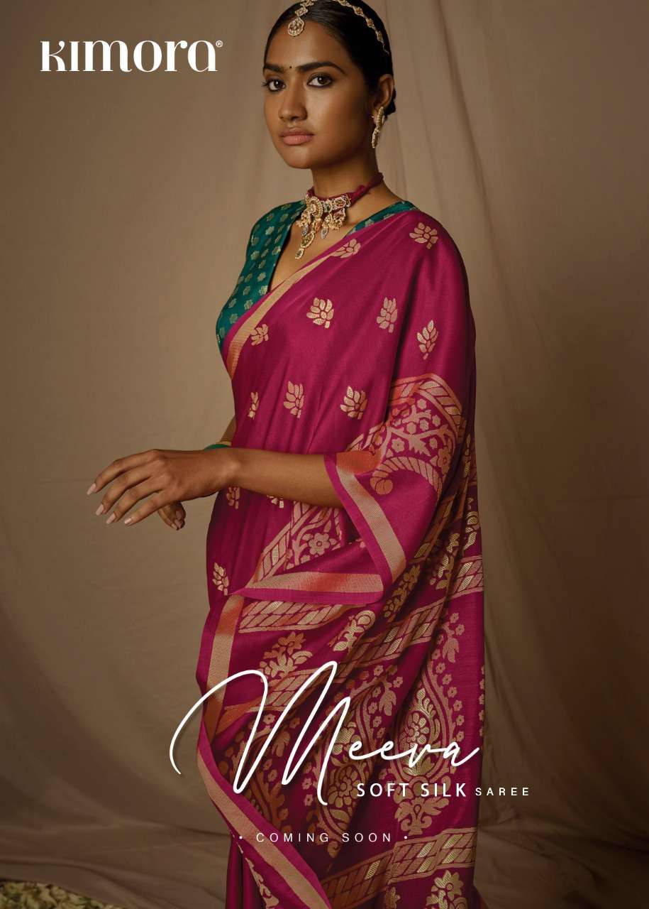 kimora meera soft silk exclusive wedding sarees designs