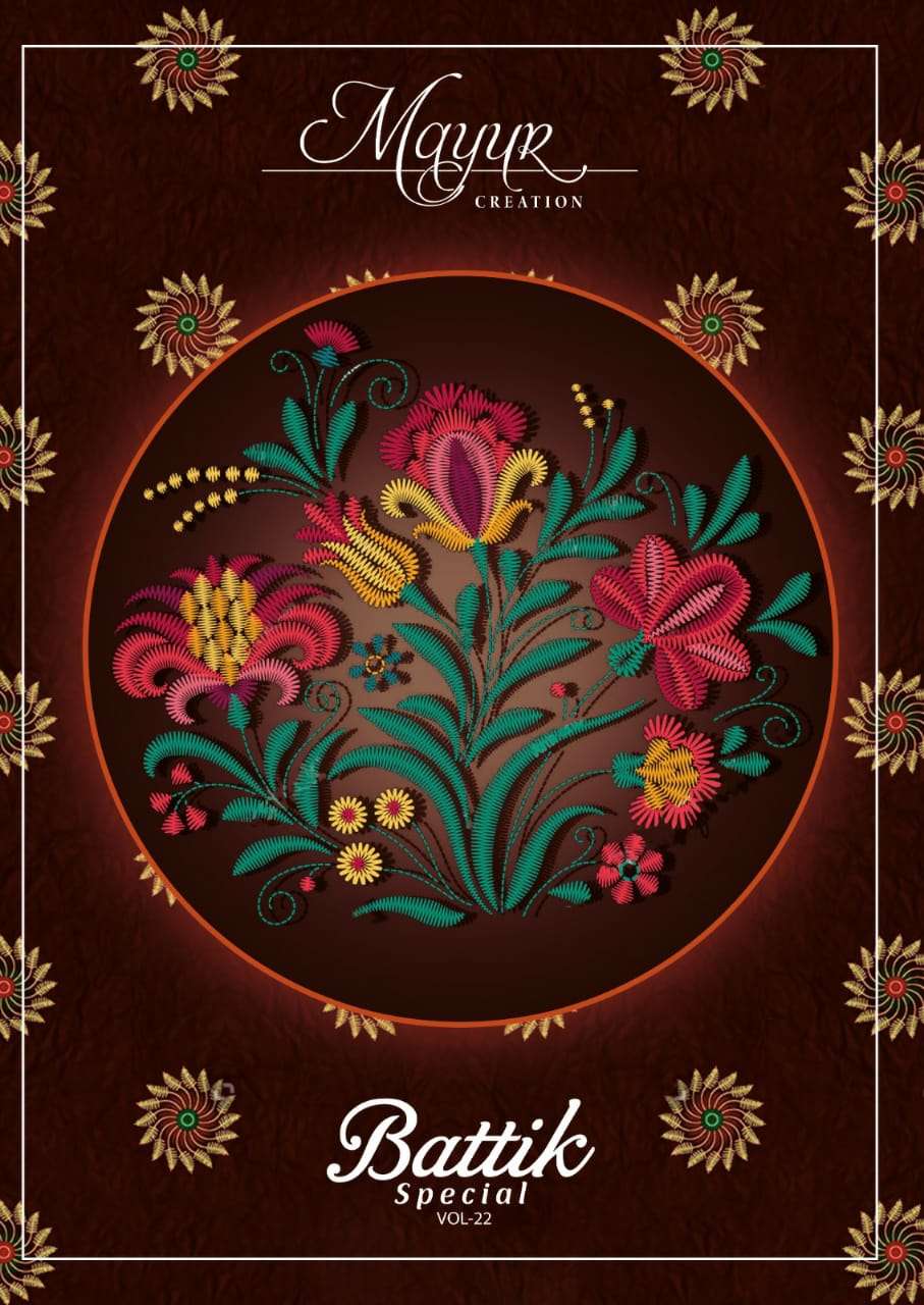 mayur creation batik special vol 22 cotton printed suits 