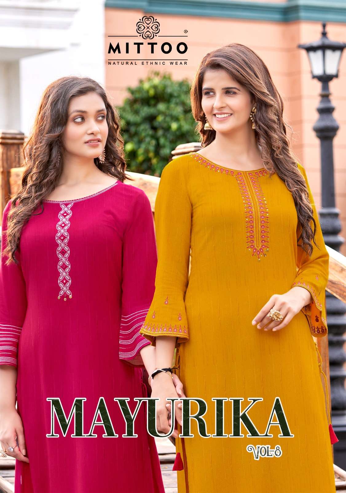 mittoo mayurika vol 8 rayon printed fancy kurti