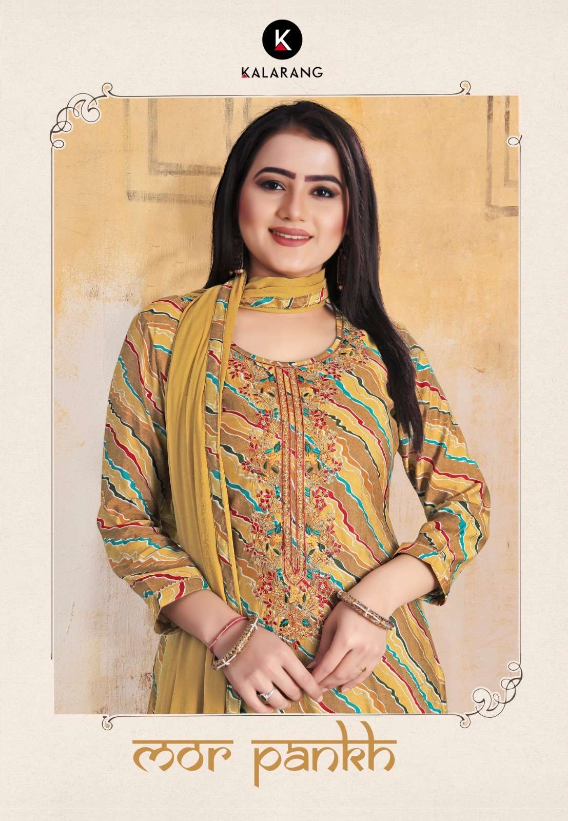 mor pankh by kalarang muslin designer fancy salwar kameez