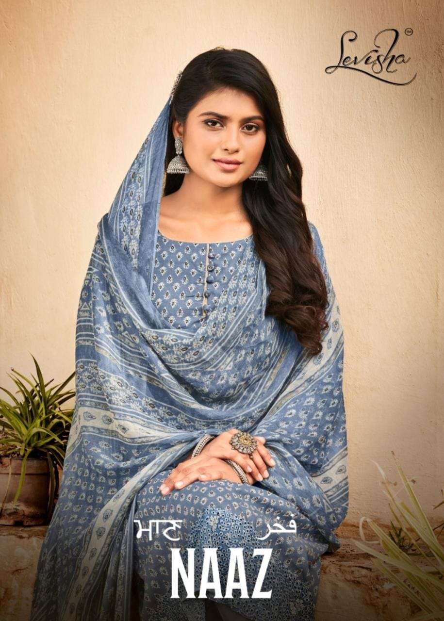 naaz by levisha cambric cotton summer wear dress materials