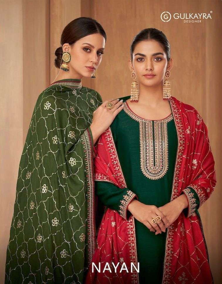 nayan by gulkayra designer vichitra silk exclusive fancy suits