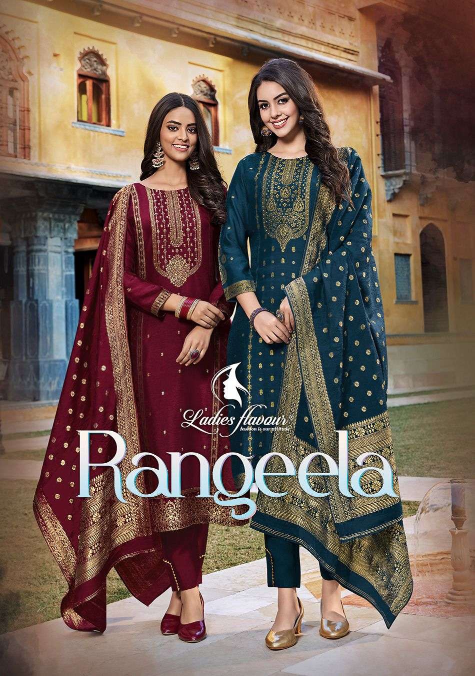 rangeela by ladies flavour readymade elegant look salwar kameez