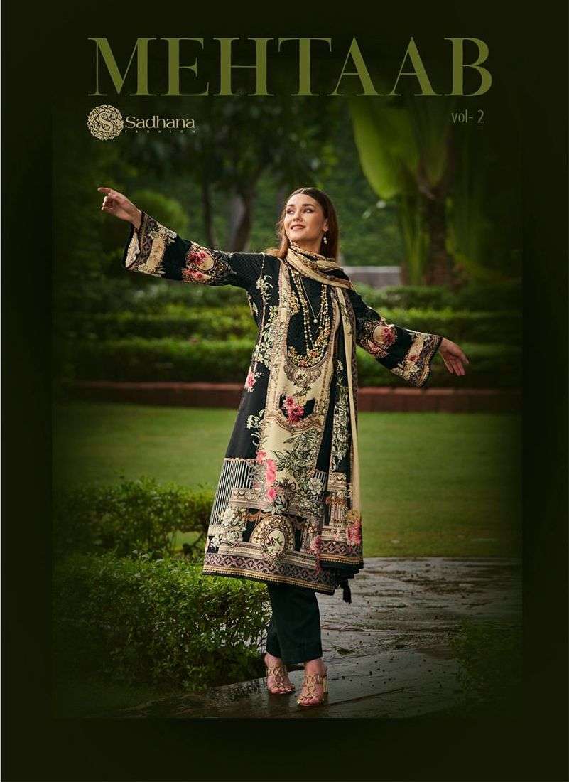 sadhana fashion mehtab vol 2 pure jaam cotton ladies suits wholesaler in surat