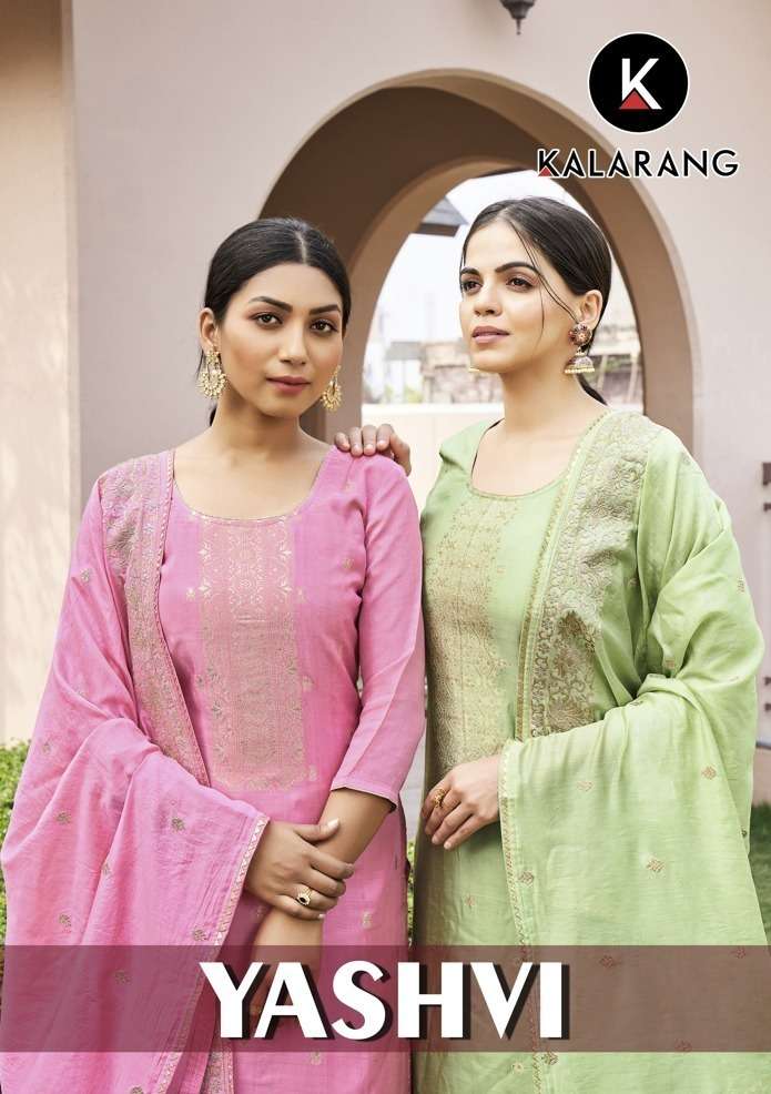 yashvi by kalarang muslin dola jacquard casual dresses supplier