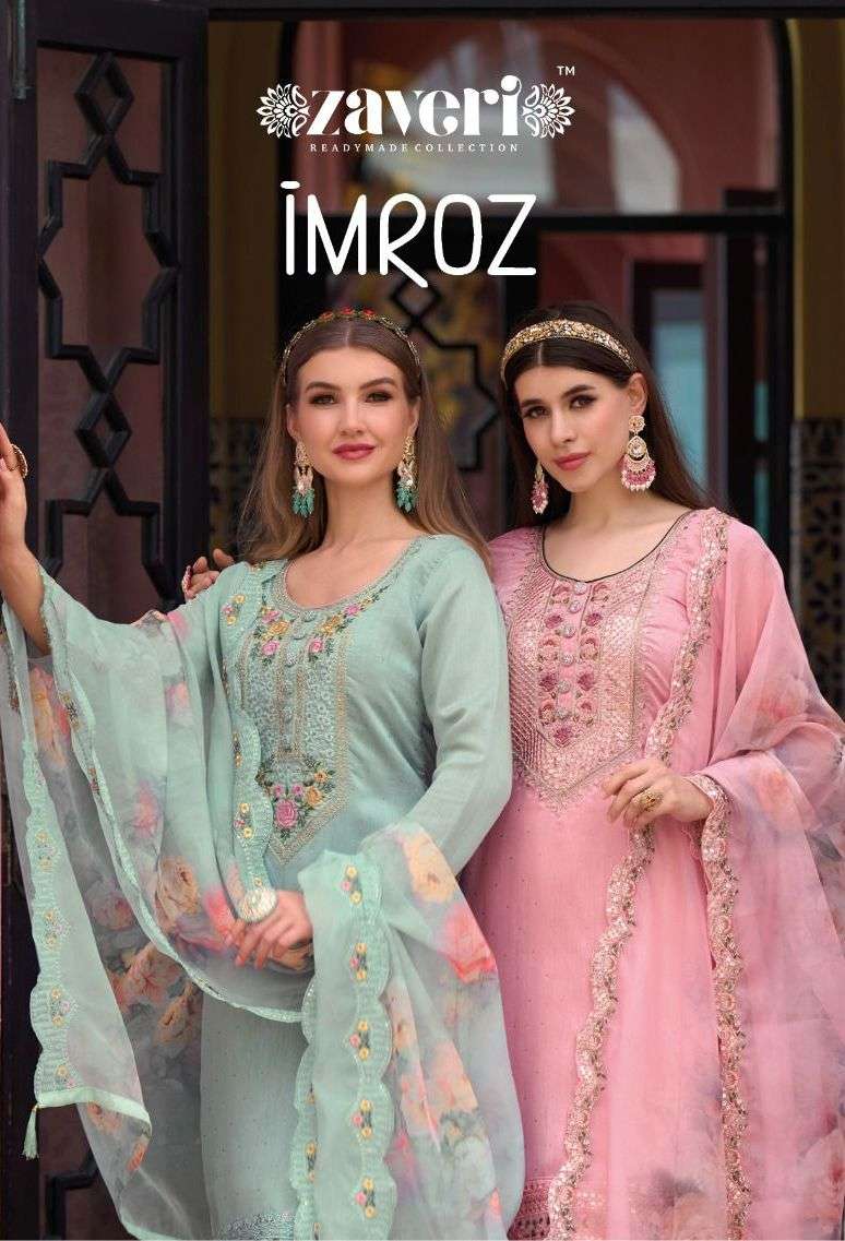 zaveri women beauty imroz fully stitch fancy salwar kameez