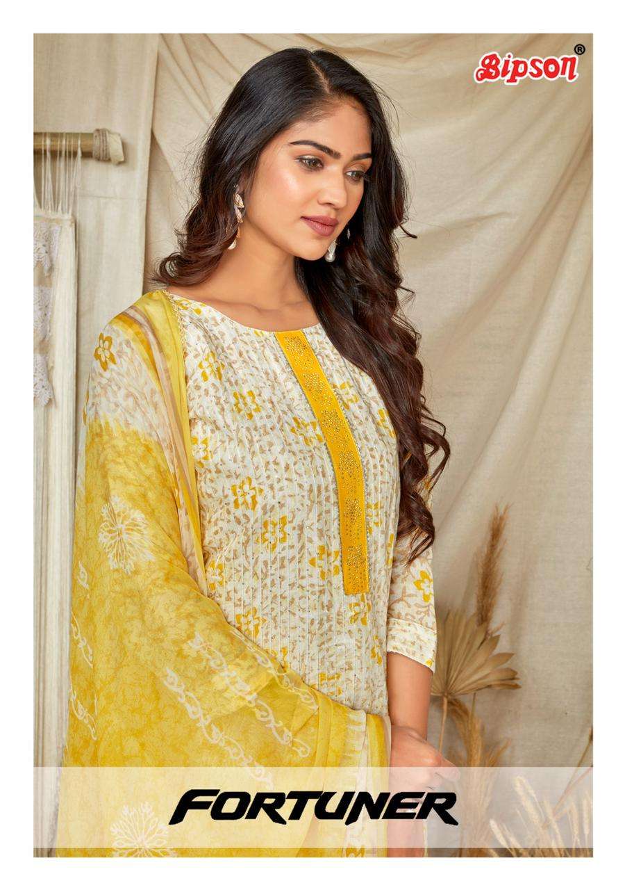 bipson fortuner 2087-2088 cotton print unstitched salwar suit 