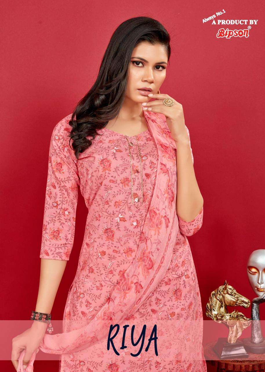 bipson riya 2077-2078 cotton printed suits 