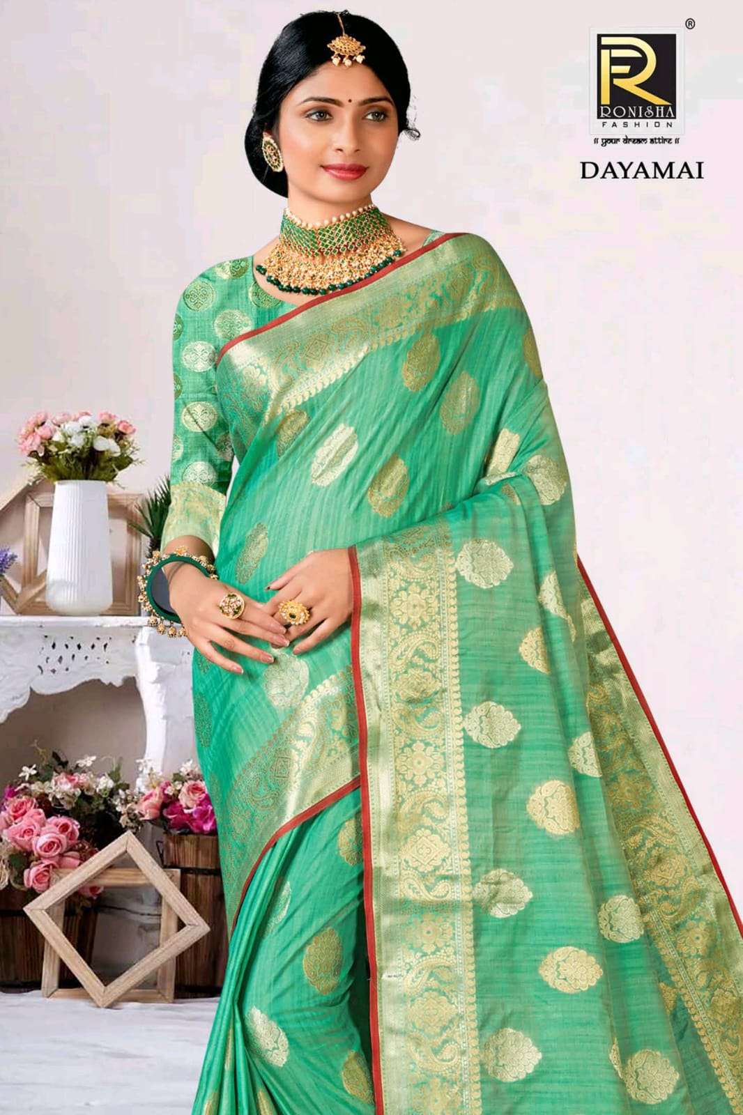 Dayamai by ranjna saree Banarasi silk party wear saree collction 