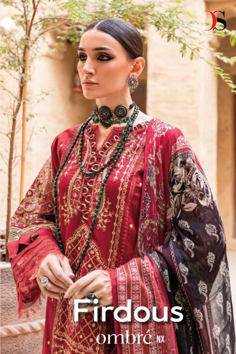 firdous ombre embroidered nx by deepsy cotton pakistani dresses