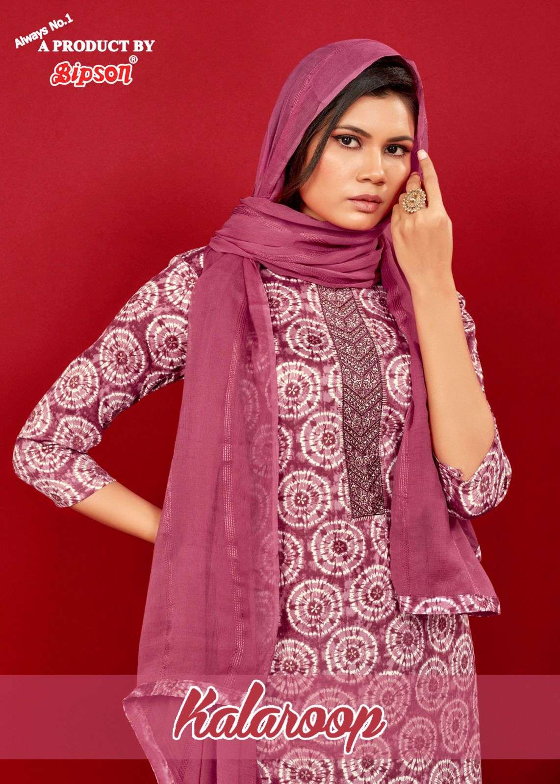 kalaroop 2079-2080 by bipson causal unstitched salwar kameez 