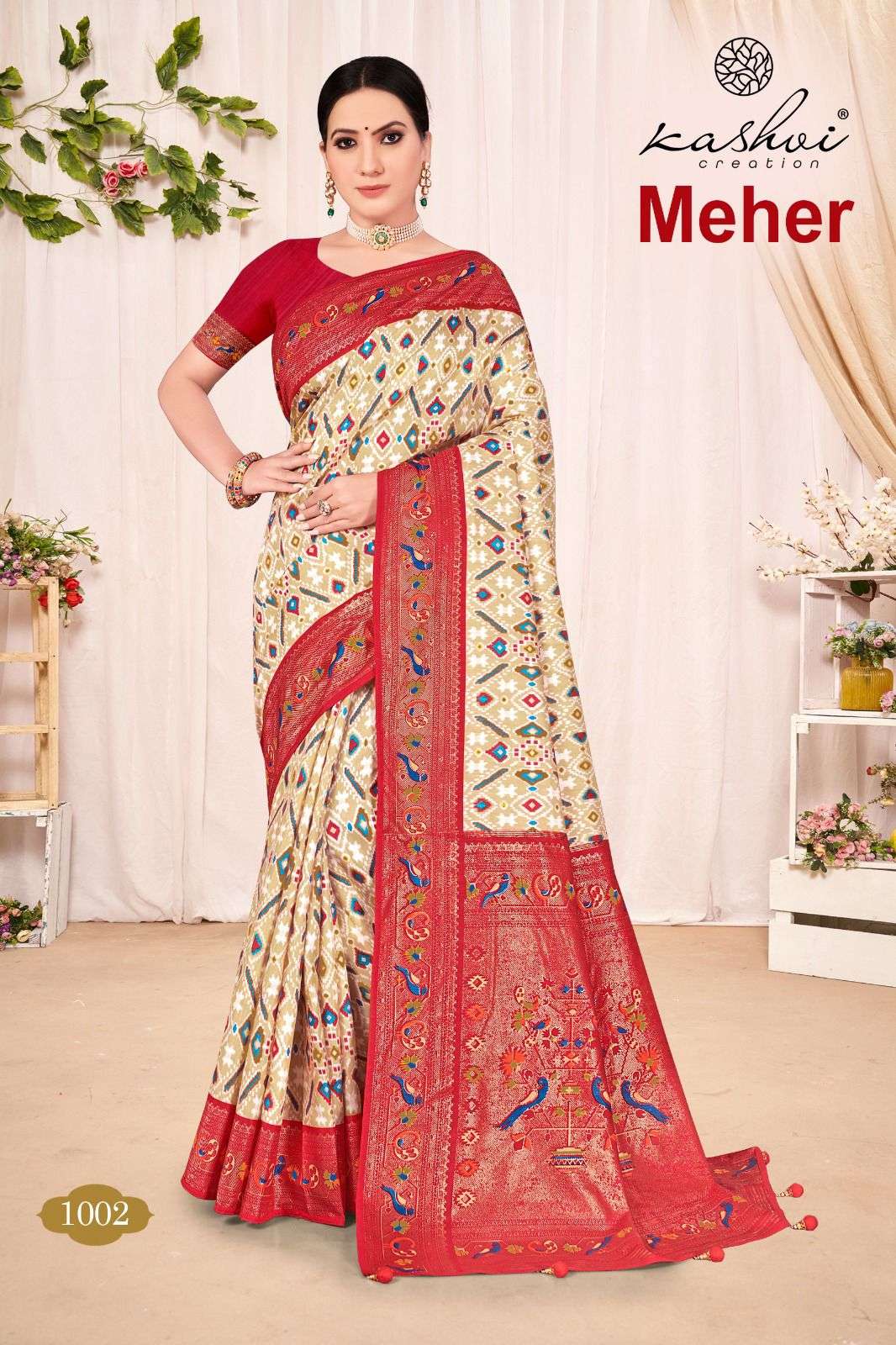 kashvi meher dola silk latest design sarees wholesale 