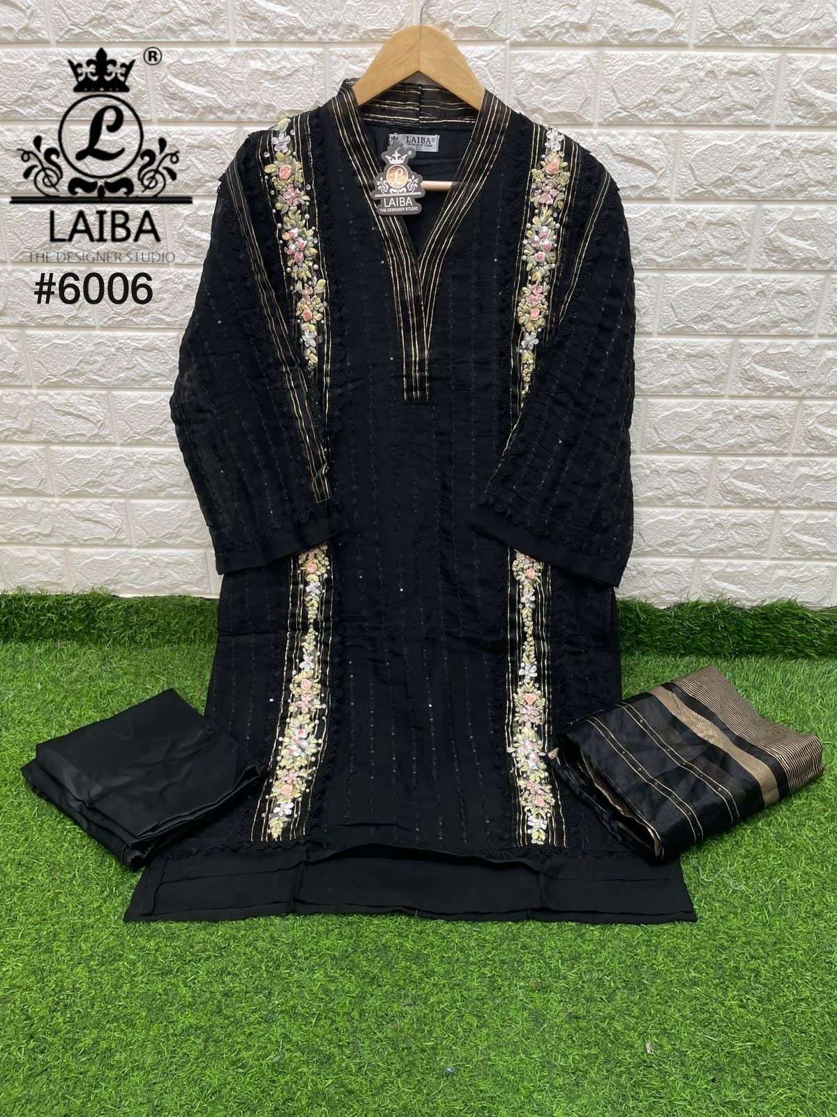 laiba designer d no 6006 viscose organza readymade pakistani dresses online supplier