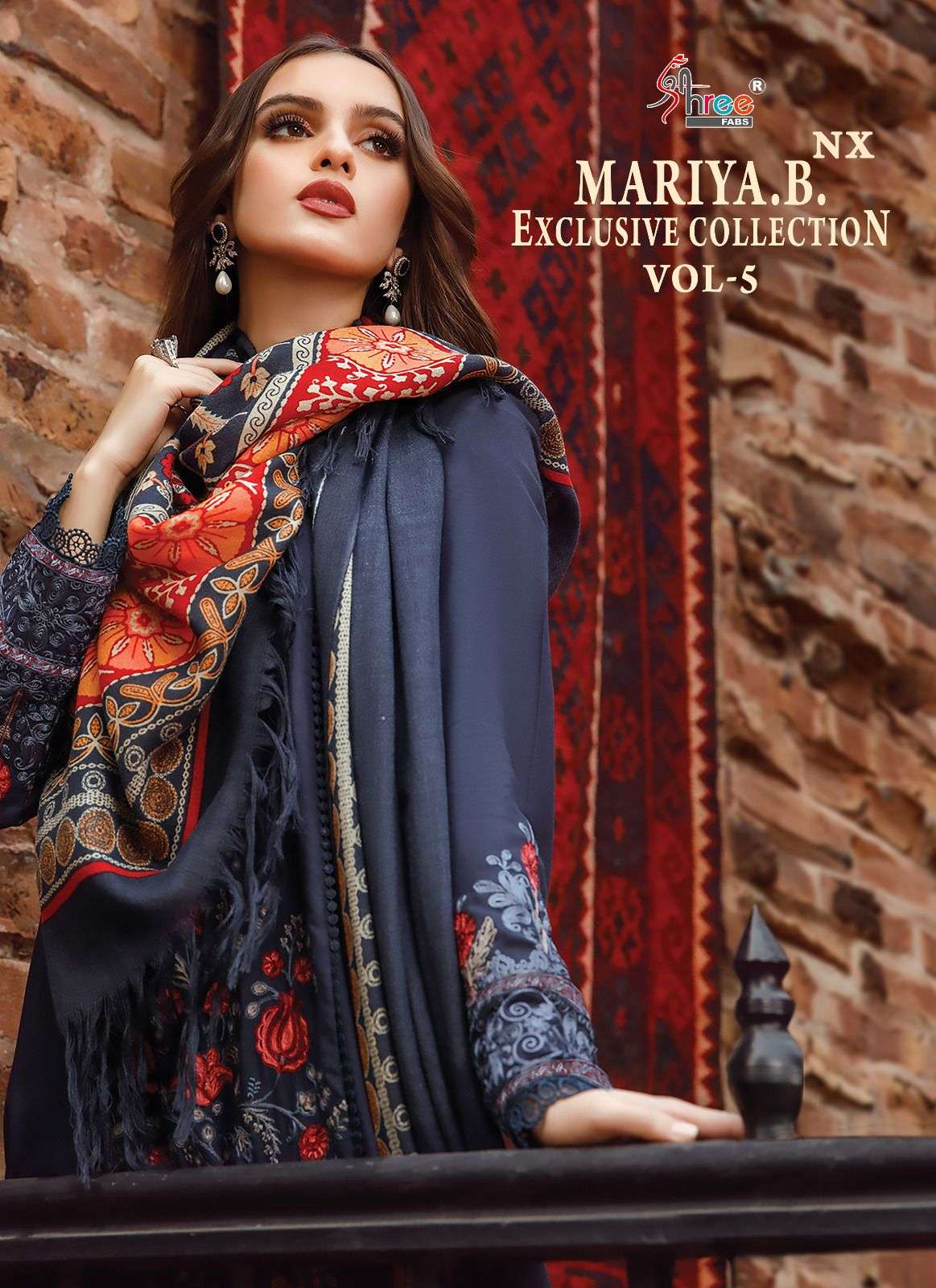 maria b exclusive collection vol 5 nx by shree fabs rayon unstitch designer pakistani suit 