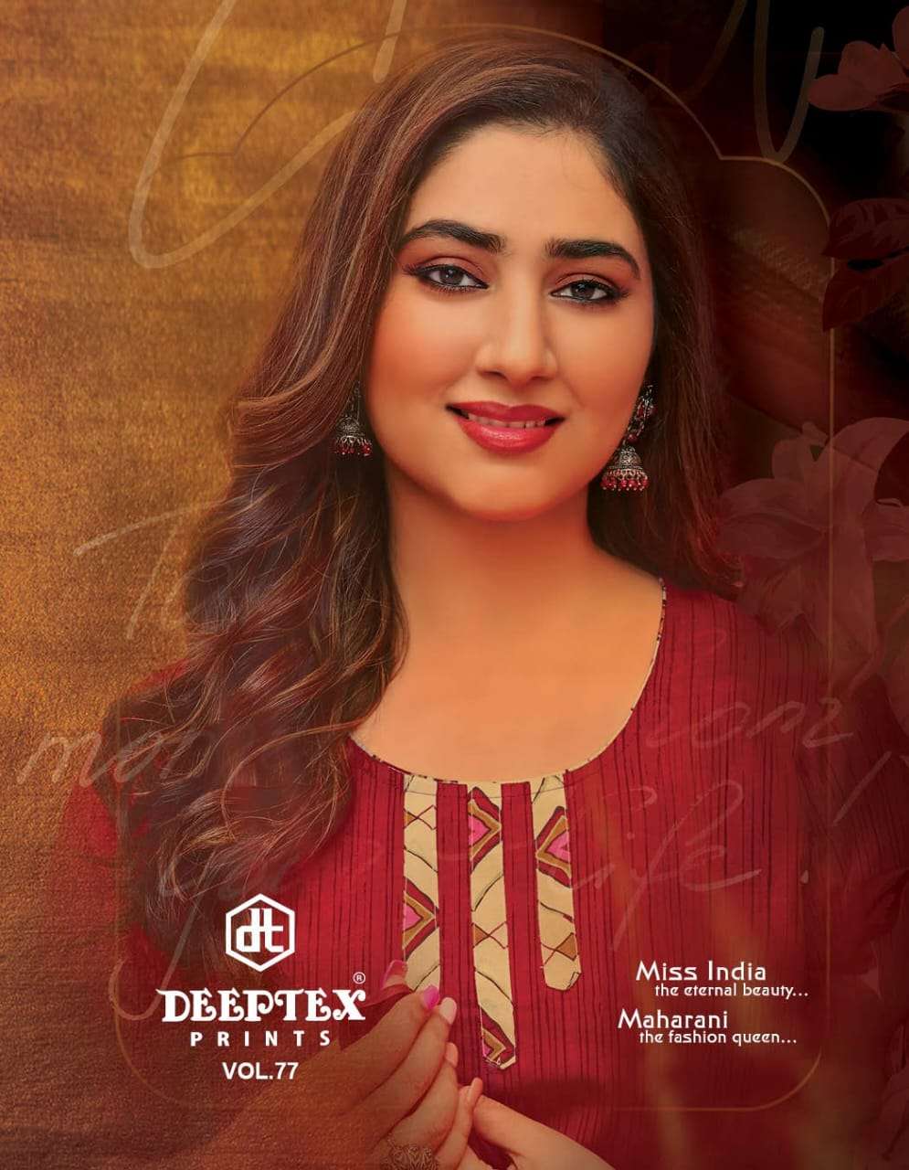 miss india vol 77 by deeptex 7701-7726 cotton unstitched suits wholesale 