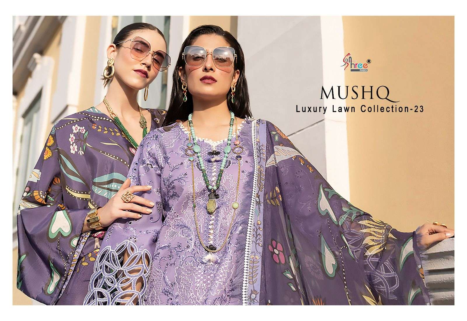 shree fabs mushq luxury lawn collection 23 amazing salwar kameez