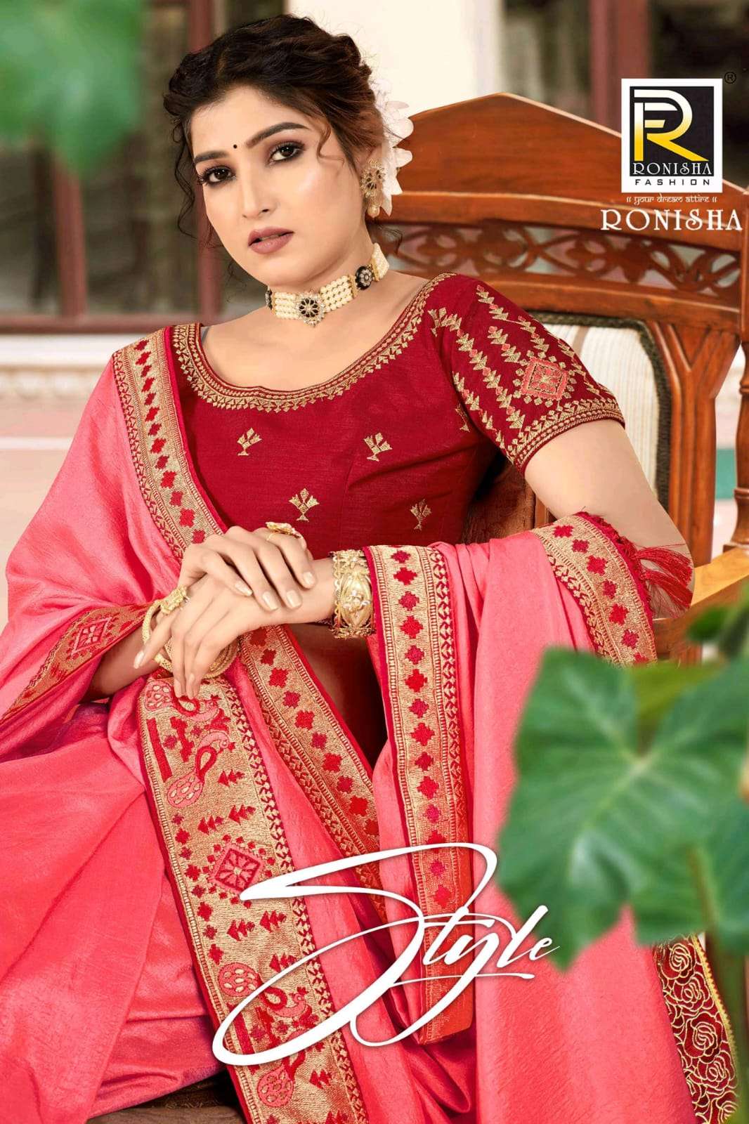 Style by ranjna saree embroidery worked party wear saree collection 