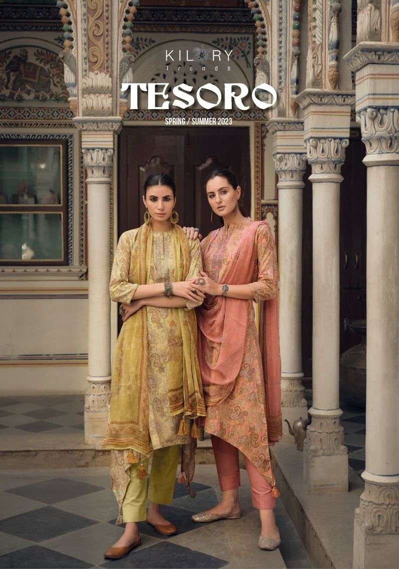 tesoro by kilory trendz lawn cotton casual dress materials