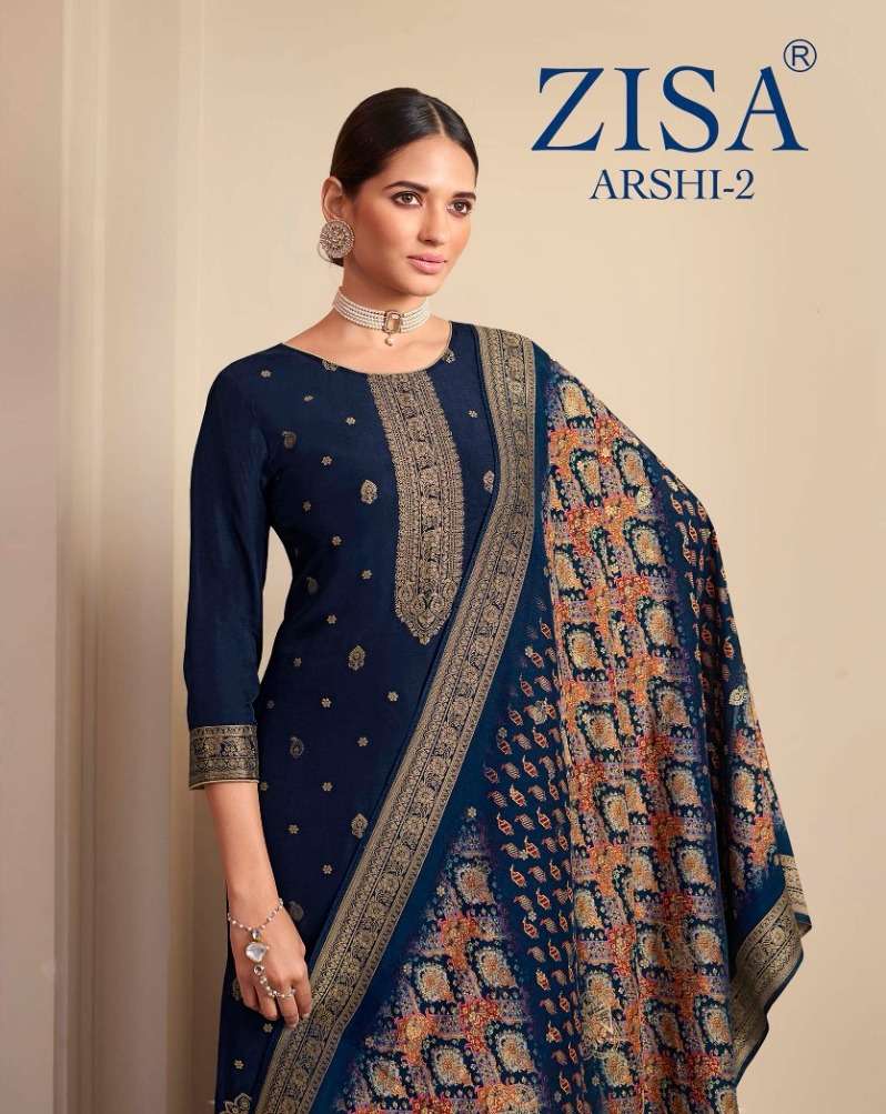 zisa arshi vol 2 dola jacquard fancy ladies suits  